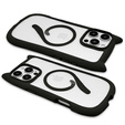 Etui do iPhone 16 Pro, do MagSafe, Cute Cat, czarne + Szkło na ekran