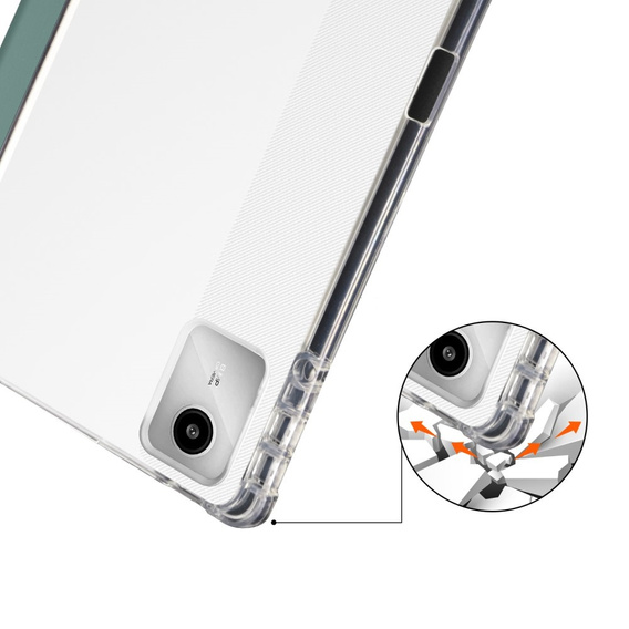 Etui do Lenovo Tab M11, Smartcase Hybrid, z miejscem na rysik, ciemnozielone