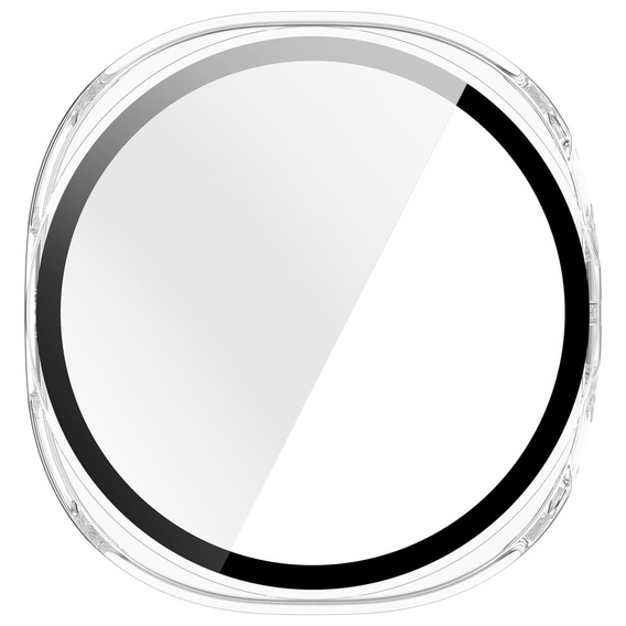 2w1 Etui + Szkło Hartowane do Samsung Galaxy Watch 8 44mm, Przezroczyste
