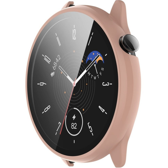 2w1 Etui + Szkło Hartowane do Amazfit GTR Mini, Różowe