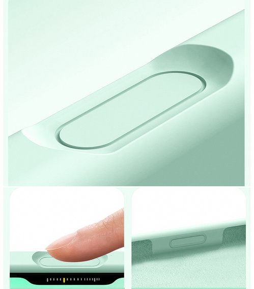 Etui silikonowe do iPhone 17 Pro - kompatybilne z MagSafe, antywstrząsowe, zielone