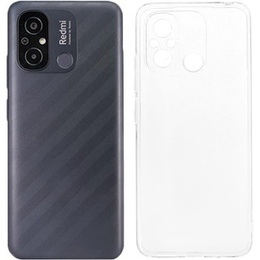 Etui cienkie do Xiaomi Redmi 12C/11A 4G, Slim, przezroczyste