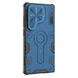 Etui do Samsung Galaxy S25 Ultra, pancerne Nillkin, CamShield Armor Prop, do MagSafe, niebieskie
