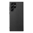 Skórzane Etui do Samsung Galaxy S23 Ultra, plecki nakładka, czarne