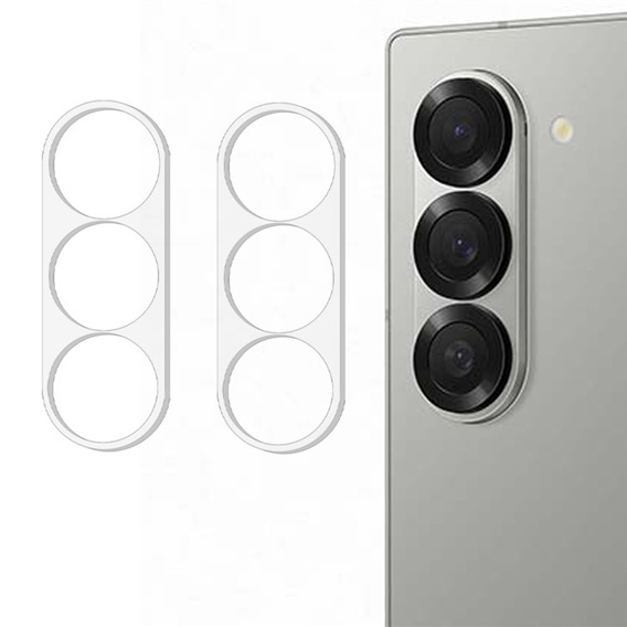 2x Szkło hartowane na aparat ERBORD do Samsung Galaxy Z Fold7 5G, Przezroczyste