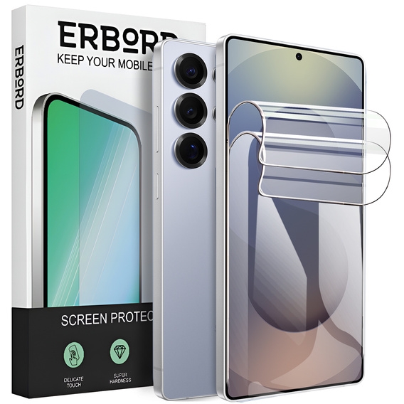 2x Folia Hydrożelowa do Samsung Galaxy S25 Ultra, ERBORD Hydrogel Foil