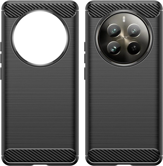 Etui do Realme 12+ Plus 5G, Carbon, czarne