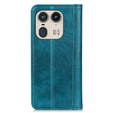 Etui z klapką do Motorola Edge 50 Ultra, Split Leather, zielone