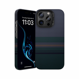 Etui BENKS Kevlar do iPhone 16 Pro Max, Magnetic Armor Air Aurora 600D SA66, do MagSafe, zielone