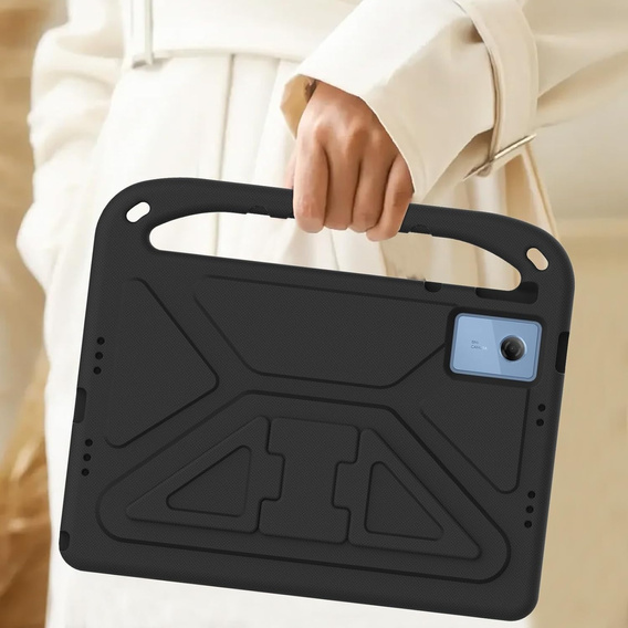 Etui dla dzieci do Lenovo Idea Tab 11" 2025 TB336FU TB336ZU, dziecięce z uchwytem, czarne