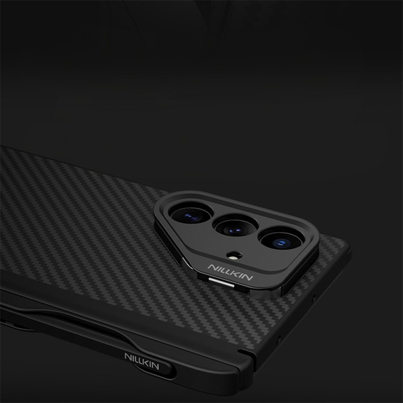 Etui z rysikiem do Samsung Galaxy Z Fold7 5G, pancerne Nillkin, do Magsafe - czarne