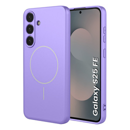 Etui do Samsung Galaxy S25 FE, Silicone Lite, do MagSafe, fioletowe