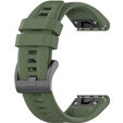 Pasek Silikonowy QuickFit 20mm do Garmin Fenix 5S/6S/7S/ 8 43mm, Ciemnozielony