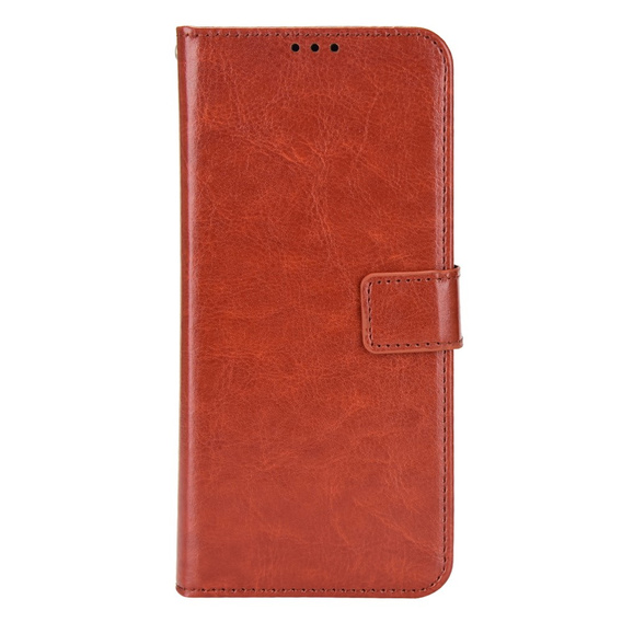 Etui z klapką do Oppo Reno 11F 5G, Crazy Horse Wallet, brązowe