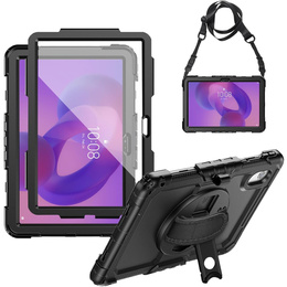 Etui pancerne do Lenovo Idea Tab 11" 2025 TB336FU TB336ZU, ochronne 360 z miejscem na rysik, czarne
