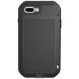 Etui Love Mei do iPhone 8 Plus / 7 Plus, pancerne ze szkłem, czarne