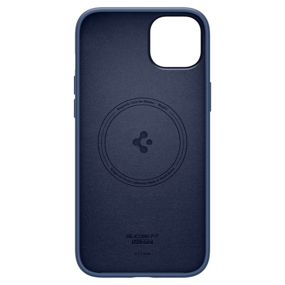 Etui Spigen do iPhone 14 Plus, Silicone Fit MagSafe, Navy Blue