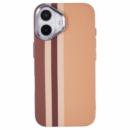 Etui do iPhone 16 Plus, Carbon Fiber MagSafe, żółte