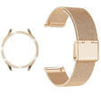 Pasek Bransoleta Milanese + Etui do Samsung Galaxy Watch 7 40mm, Złota