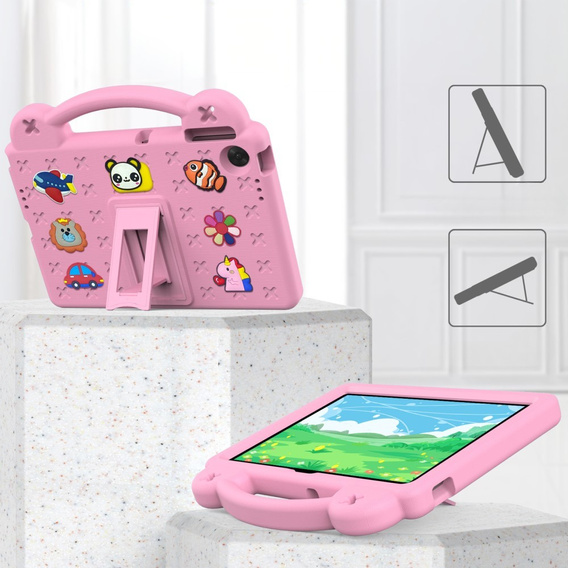 Etui do Lenovo Tab 10.1" TB311FU, Cute Patterns, z podstawką, różowe