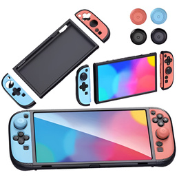 StarTRC Games – Etui ochronne do Nintendo Switch 2 + Kolorowe uchwyty do Joy-Conów