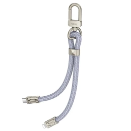 Kabel HOCO GH5 USB-C do Lightning, PD 20W, 0,22 m – smyczka, niebieski