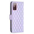Etui z klapką do Samsung Galaxy S20 FE, Wallet, BINFEN COLOR, fioletowe