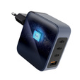 Forcell Ładowarka Sieciowa USB-A / 3x USB-C 3A GaN 100W PD QC 4.0, szara