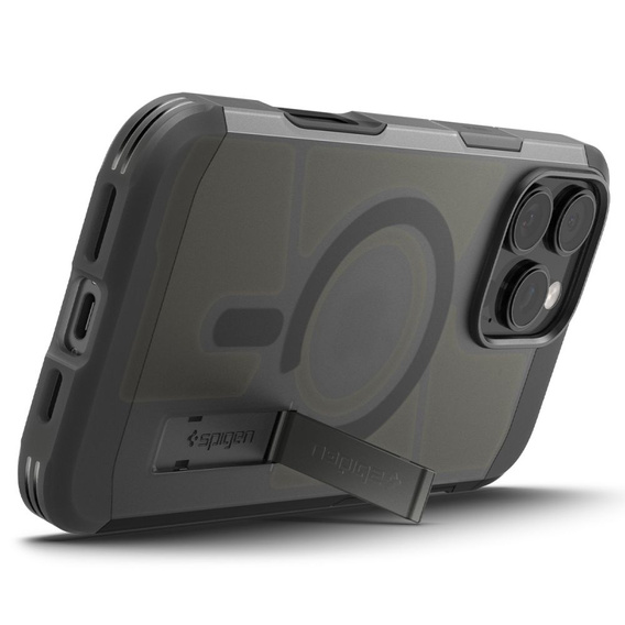 Etui Spigen do iPhone 16 Pro Max, Tough Armor T Mag MagSafe, przydymione czarne