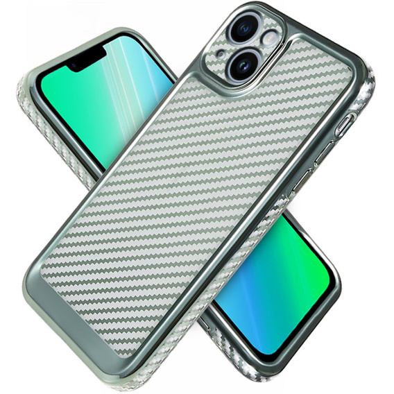 Etui do iPhone 14 Plus Carbon Slim Case Obudowa, Zielone