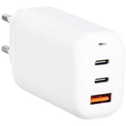 Forcell Ładowarka Sieciowa 65W GaN 2x USB typ C 1x USB A , White