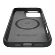 Etui Spigen do iPhone 16 Pro Max, Enzo Aramid MagSafe, carbon czarne / srebrne + Szkło Hartowane 9H