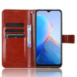 Etui z klapką do Infinix Smart 7 HD 4G, Crazy Horse Wallet, brązowe