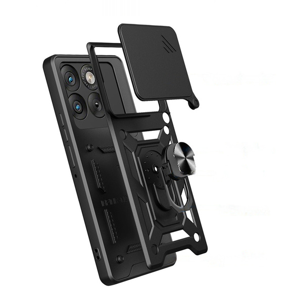 Etui pancerne do Motorola Edge 70, CamShield Slide, czarne