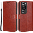 Etui z klapką do Huawei P60 / P60 Pro, Crazy Horse Wallet, brązowe