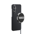Etui BENKS Kevlar do Samsung Galaxy S24, Armor Air Metal Frame 600D, do MagSafe, czarne
