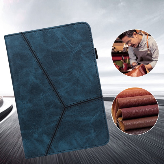 Etui do Samsung Galaxy Tab A9, Classic, z miejscem na rysik, niebieskie