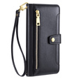Etui z klapką do Xiaomi 13T / 13T Pro / Redmi K60 Ultra, Wallet Zipper Pocket, czarne