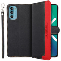 Etui Wallet do Motorola Moto G52 / G82 5G, KHAZNEH RFID, Dual Color, Black