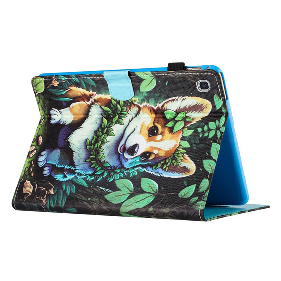 Etui do Samsung Galaxy Tab S6 Lite 10.4" 2020/2022/2024, z klapką, corgi dog