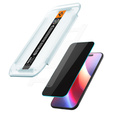 Spigen Glas.TR "EZ FIT" HD Szkło Hartowane prywatyzujące do iPhone Air (2 szt.)