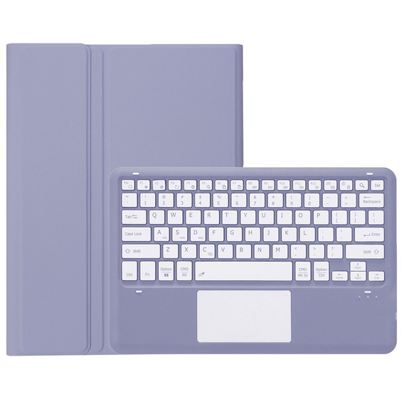 Etui z klawiaturą Bluetooth i touchpadem do Lenovo Idea Tab Pro – fioletowe