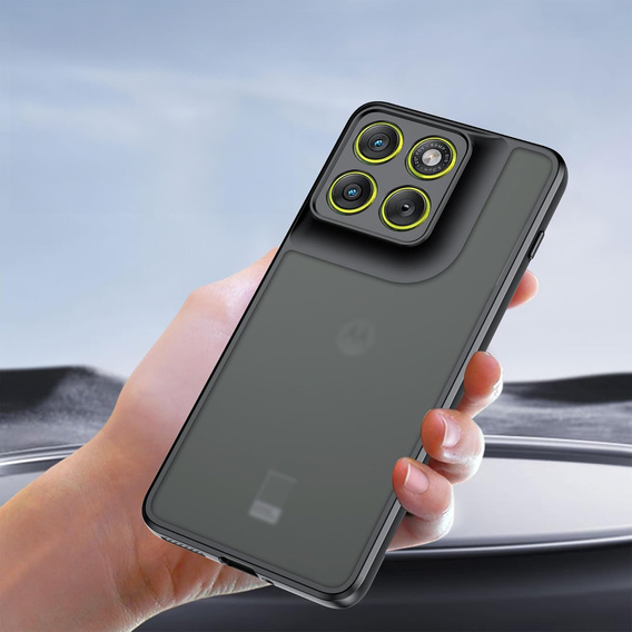 Etui do Motorola Edge 70, Fusion Hybrid, matowe czarne