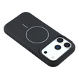 Etui silikonowe do iPhone 17 Pro Max - kompatybilne z MagSafe, antywstrząsowe, czarne