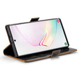 Etui z klapką CASEME do Samsung Galaxy Note 10 Plus, Waxy Textured, kawowe