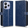 Etui z klapką do Xiaomi Redmi Note 14 4G, Wallet Rhombus, niebieskie