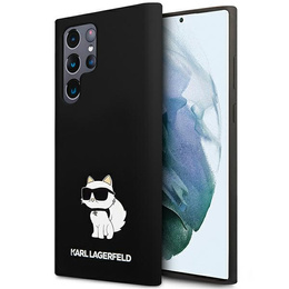 Etui Karl Lagerfeld do Samsung Galaxy S24 Ultra, Silicone Choupette, czarne
