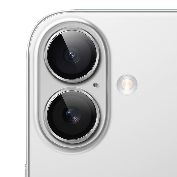 2x Szkło na aparat ERBORD OPTIK Pro do iPhone 17, srebrne