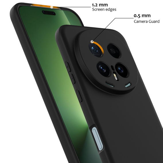 Etui do Honor Magic 8 Pro, Silicone Lite, do MagSafe, czarne