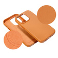 Etui Leather Mag Cover do iPhone 14 Plus, Pomarańczowy